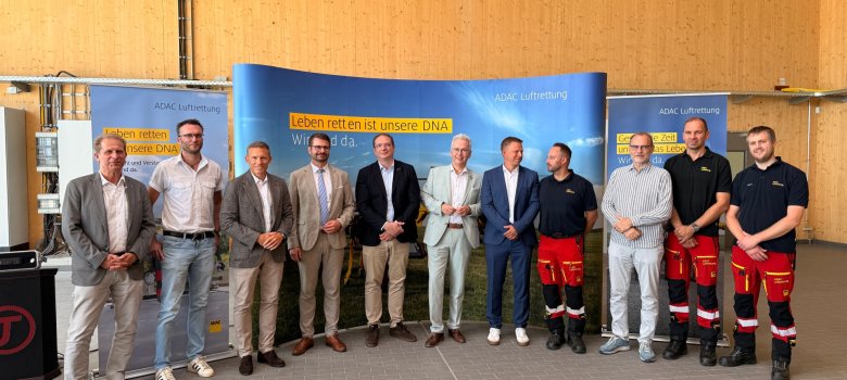 Einweihung ADAC Luftrettung Station Dörnbach bei Rockenhausen Eröffnung ADAD Luftrettungssation