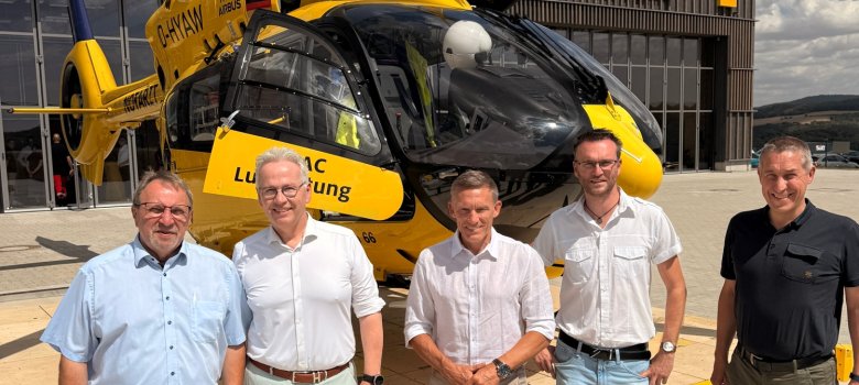 Einweihung ADAC Luftrettung Station Dörnbach bei Rockenhausen Eröffnung ADAD Luftrettungssation