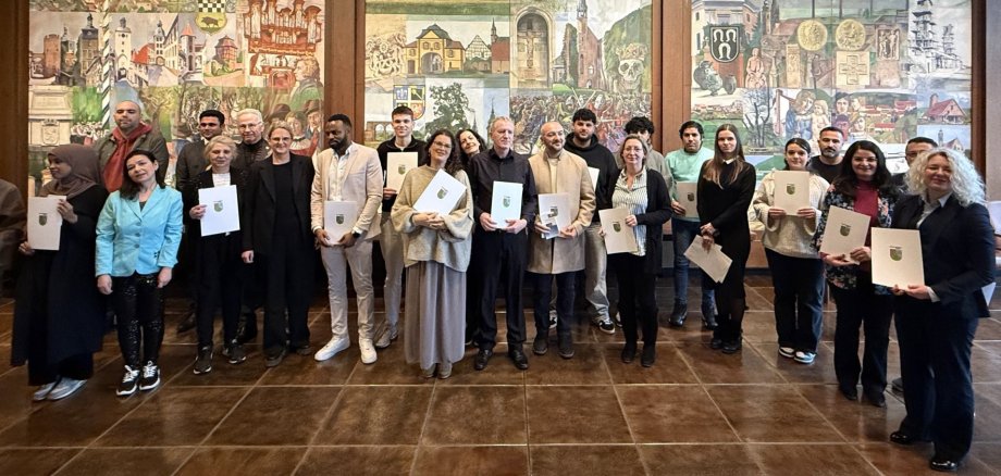 Einbürgerungsfeier_Februar 2026 Gruppenfoto Einbürgerungsfeier_Februar 2026 Gruppenfoto