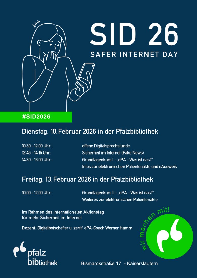 Ein Veranstaltungsplakat mit Infos wie im Text