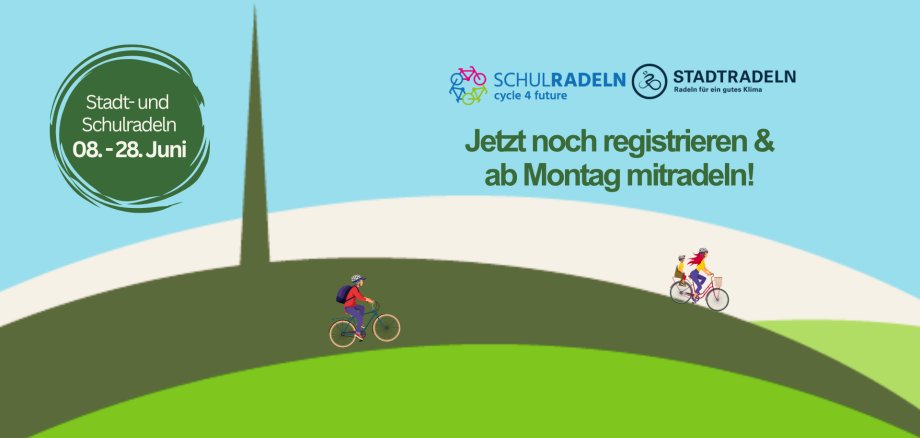 2 Radler im Logo des Donnersbergkreises