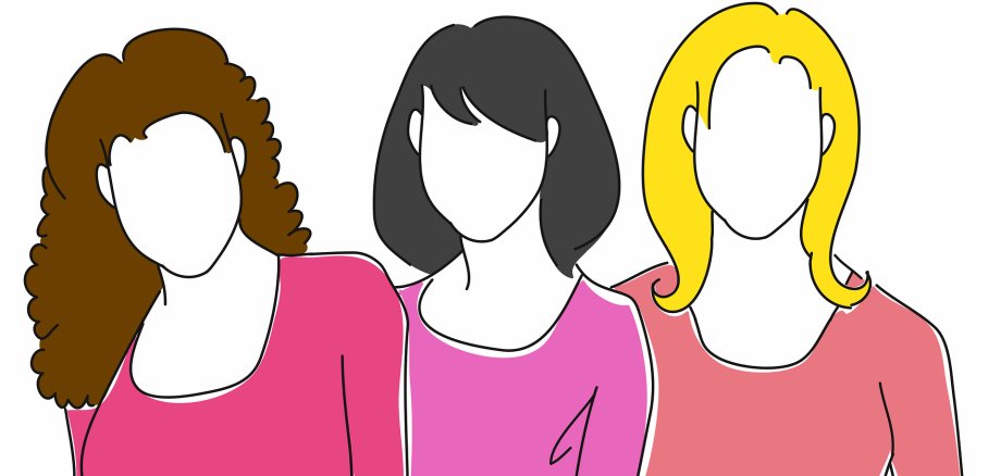 3 illustrierte Frauen 3 illustrierte Frauen