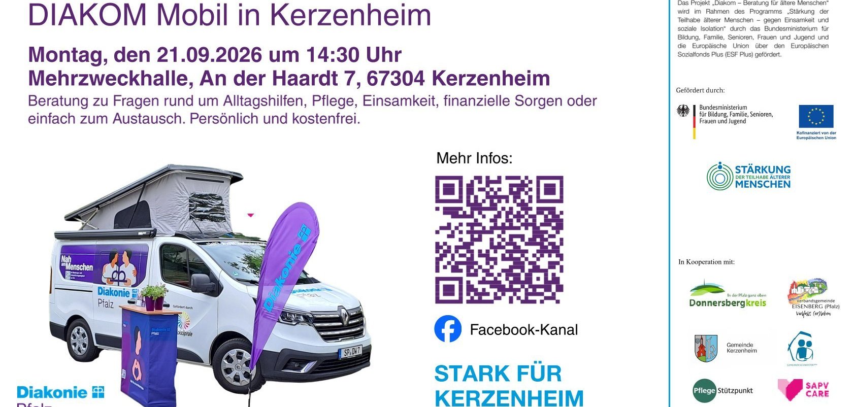 Gemeindeinformationsnachmittag am 21.09.2026 um 14:30 Uhr in Kerzenheim