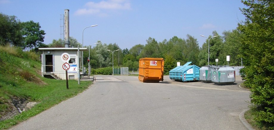 Eine Ansicht der Kreismülldeponie Eisenberg