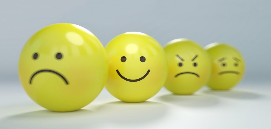 Smileys mit diversen Gesichtsausdrücken