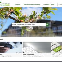 Zu sehen ist die Startseite der neu gestalteten Homepage