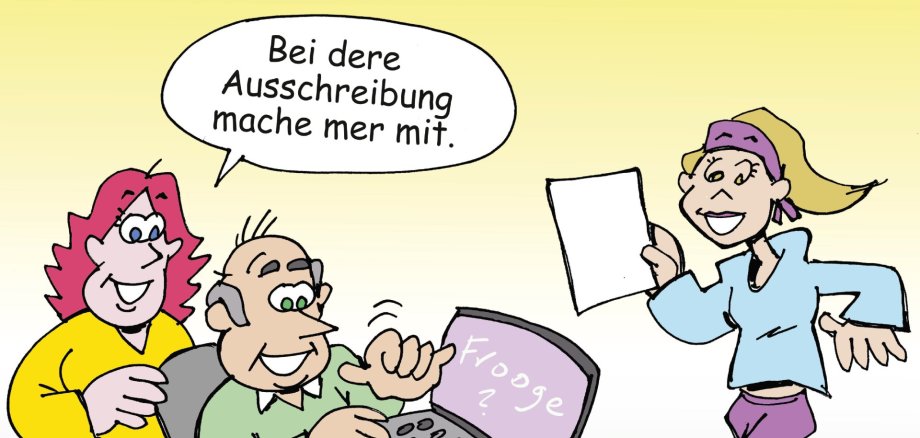 Zwei Menschen am Computer