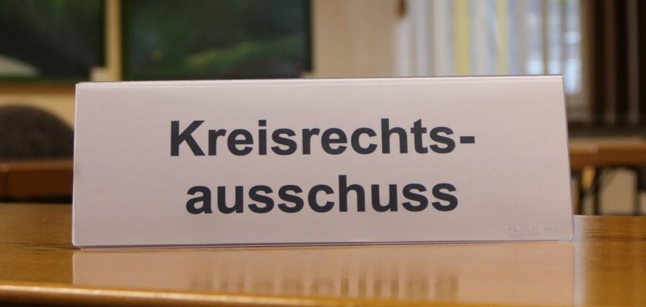 Schild Kreisrechtsausschuss