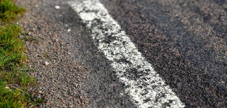 Detailaufnahme einer Straße