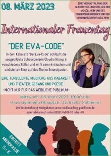 Werbeplakat zum Theaterstück "Der Eva-Code"