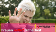 Infobild zum Selbstverteidigungskurs für Frauen und Mädschen des Deutschen Ju-Jutsu Verbandes.